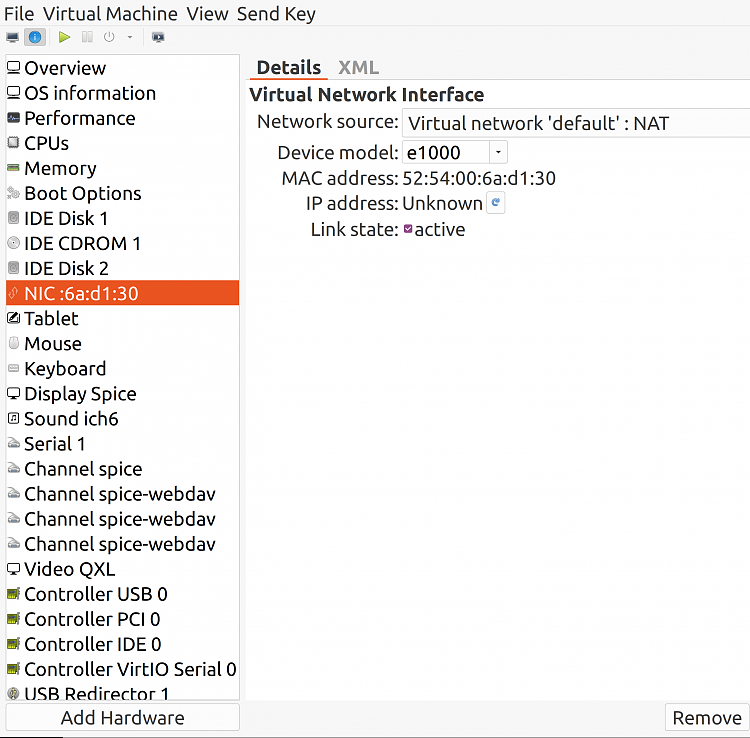 How to setup files sharing btw Win10 guest and Linux host - KVM/QEMU-screenshot_nic.png