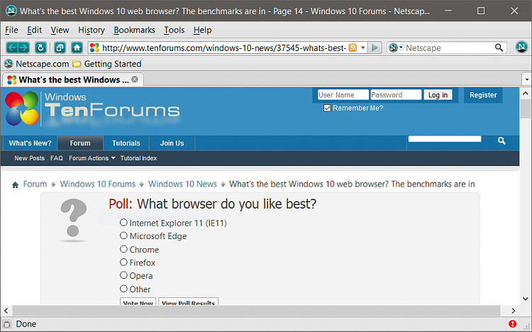 What's the best Windows 10 web browser? The benchmarks are in-netscape.png