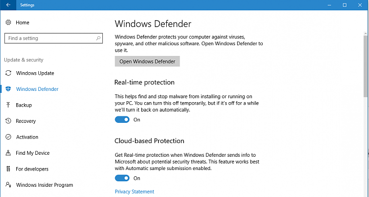 Announcing Windows 10 Insider Preview Build 14986 for PC-defender-1.png