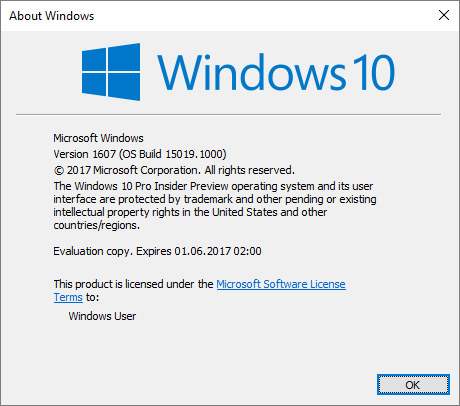 Announcing Windows 10 Insider Preview Build 15019 for PC-installed_15019.png