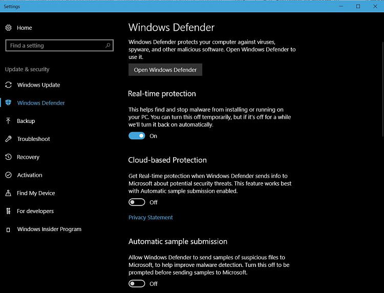 Announcing Windows 10 Insider Preview Build 15031 for PC-defender2.jpg