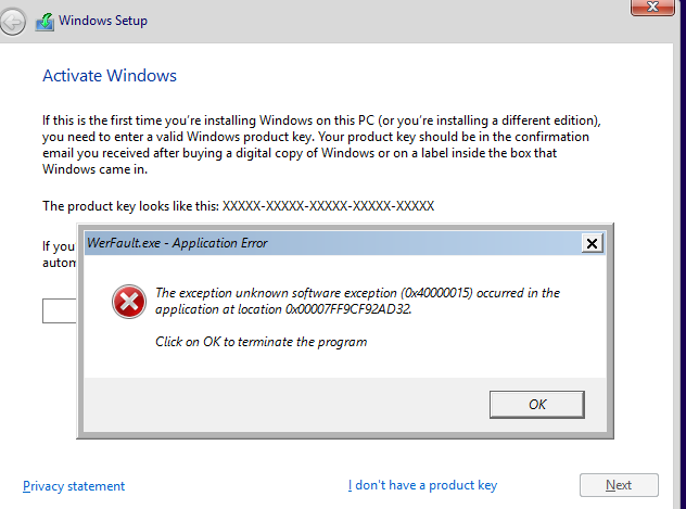 Announcing Windows 10 Insider Preview Build 16215 PC + 15222 Mobile-hyper-v-installation-error-2.png