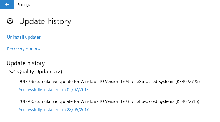 Cumulative Update KB4022716 Windows 10 v1703 Build 15063.447-update-history-5-july-17.png