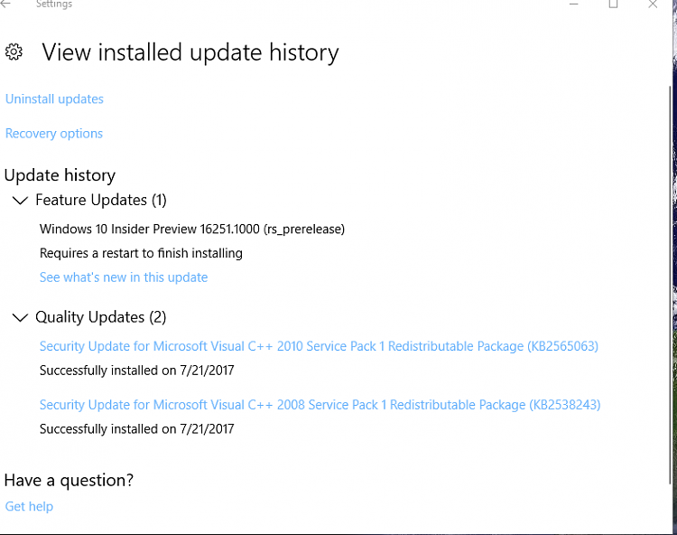 Announcing Windows 10 Insider Slow Build 16251 PC-updatehistory.png