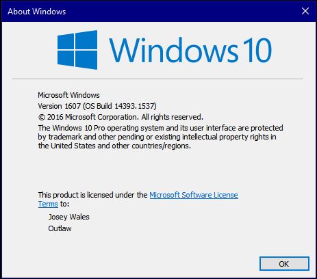 Cumulative Update KB4038220 Windows 10 v1607 Build 14393.1537-winver.jpg