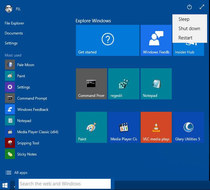 Windows 10 build 10041: Known Issues-b10041-keyboard-shotcuts-power-options-02.png