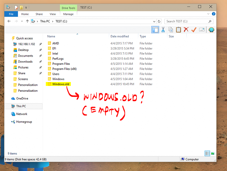 WIndows 10 build 10051 has leaked-10051_winold.png