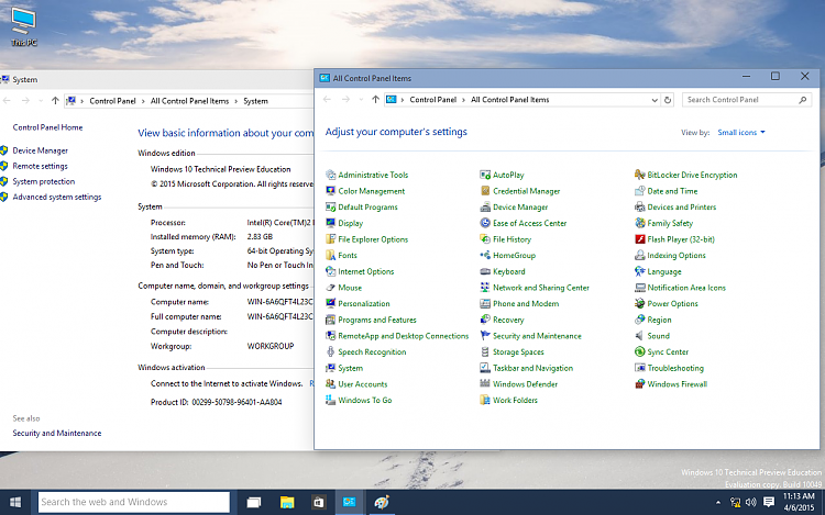 WIndows 10 build 10051 has leaked-education.png