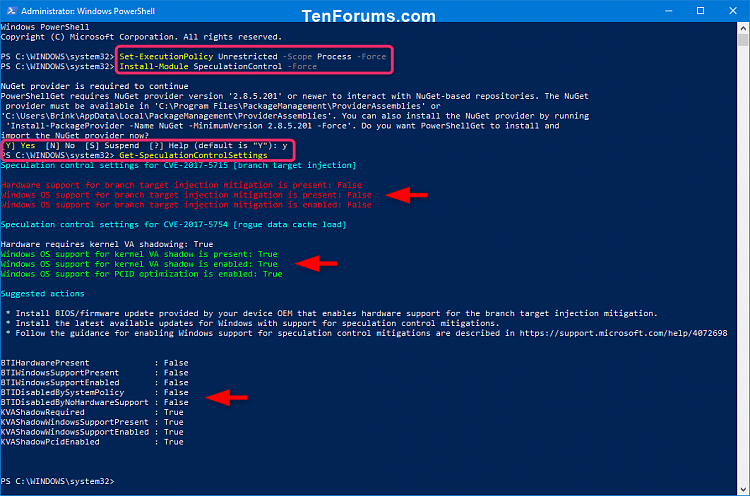 Windows Client Guidance against speculative execution vulnerabilities-powershell_verification.png