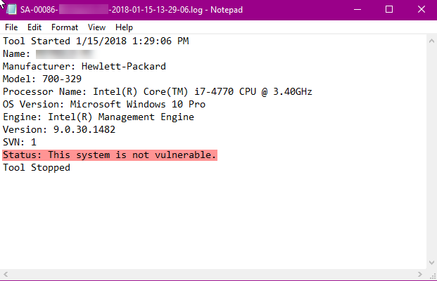 Windows Client Guidance against speculative execution vulnerabilities-hp-sa-00086-tool.png