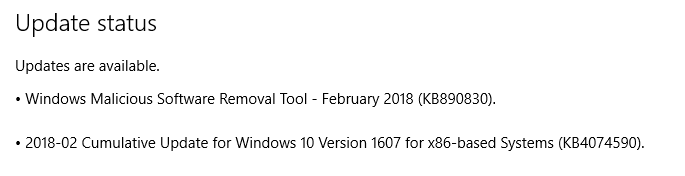 Cumulative Update KB4058258 Windows 10 v1709 Build 16299.214 - Jan. 31-kb4074590.png