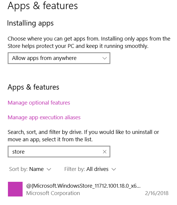 Announcing Windows 10 Insider Preview Fast Build 17110 - Feb. 27-store.png