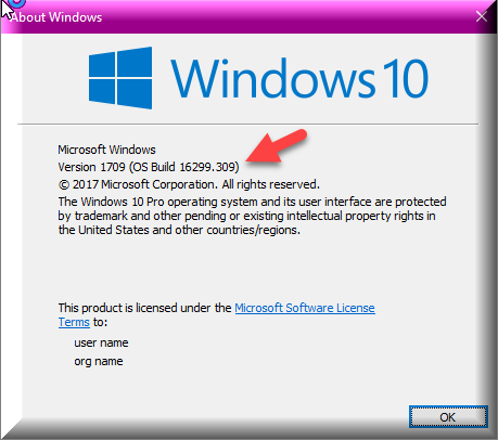 Cumulative Update KB4088776 Windows 10 v1709 Build 16299.309 - Mar. 13-winver-after-kb4088776.png