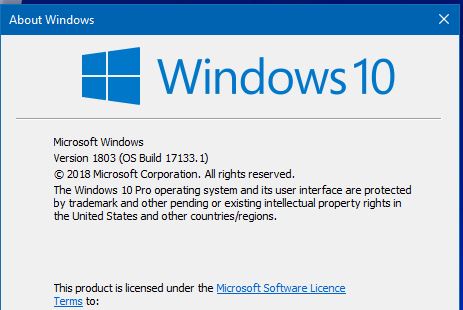 KB4100375 Windows 10 Insider Release Preview Build 17133.73 - Apr.10-winver.jpg