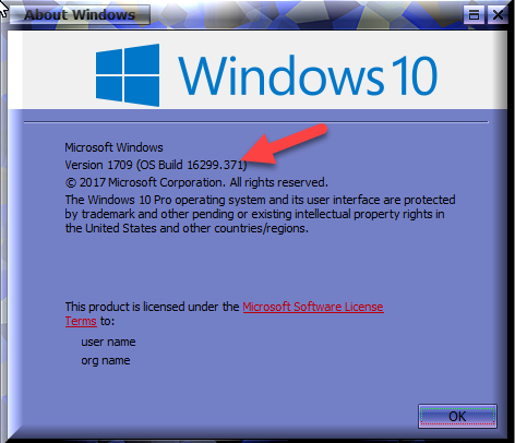 Cumulative Update KB4093112 Windows 10 v1709 Build 16299.371 - Apr. 10-os-build-16299.371-after-kb4093112.png