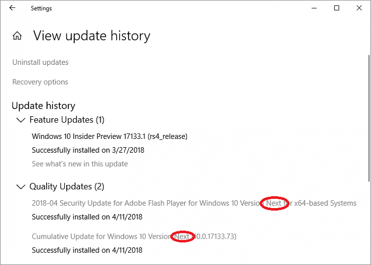 Windows 10 'Redstone 4' official name to be Windows 10 April Update-17133.png
