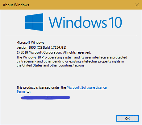 Cumulative Update KB4100403 Windows 10 v1803 Build 17134.81 - May 23-1713481.png