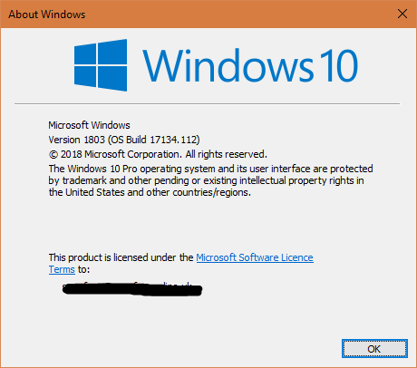 Cumulative Update KB4284835 Windows 10 v1803 Build 17134.112 - June 12-17134112.png