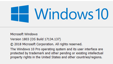 Cumulative Update KB4284848 Windows 10 v1803 Build 17134.137 - June 26-image.png