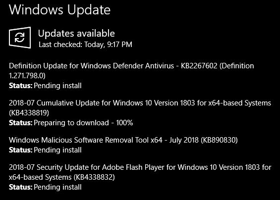 Cumulative Update KB4338819 Windows 10 v1803 Build 17134.165 - July 10-ud.jpg