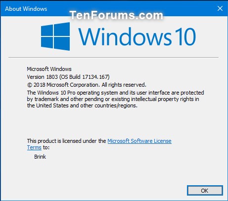 Cumulative Update KB4345421 Windows 10 v1803 Build 17134.167 - July 16-17134.167.jpg