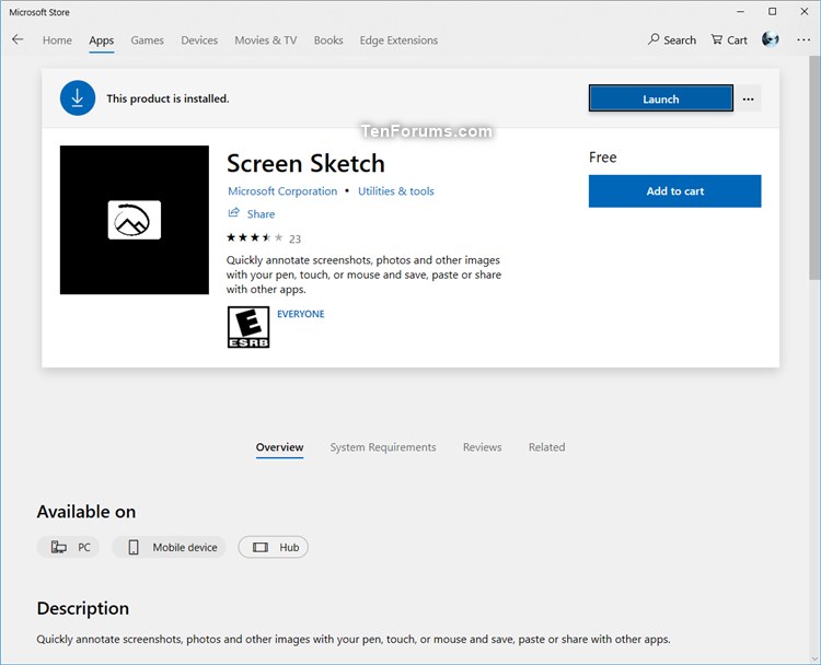Screen Sketch app renamed to Snip &amp; Sketch in Windows 10 Insider build-microsoft_store.jpg