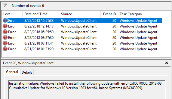 Cumulative Update KB4343909 Windows 10 v1803 Build 17134.228 - Aug. 14-updclient.jpg