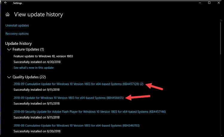 Cumulative Update KB4457128 Windows 10 v1803 Build 17134.285 Sept. 11-kb4457128-successfully-installed.png