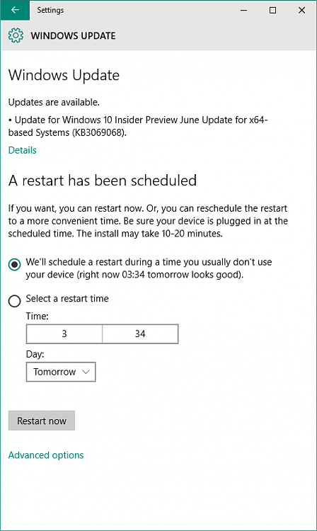 New KB3069065 and KB3069068 Updates avialable for Windows 10 today-wukb3069068.png