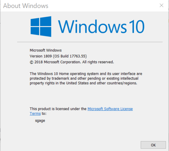 Cumulative Update KB4464330 Windows 10 v1809 Build 17763.55 - Oct. 9-new_build.png