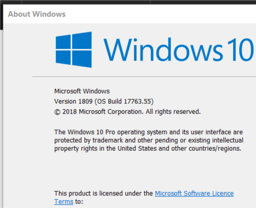 Cumulative Update KB4464330 Windows 10 v1809 Build 17763.55 - Oct. 9-update-2.png