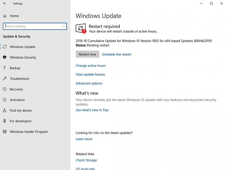 Cumulative Update KB4462919 Windows 10 v1803 Build 17134.345 - Oct. 9-untitled.png