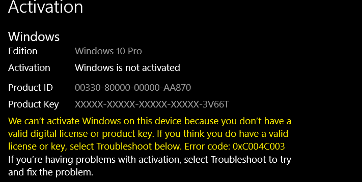 deactivate windows 10 product key