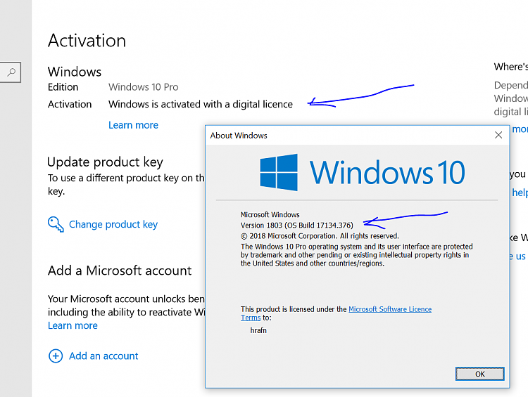 MSFT acknowledges some Win10 Pro licenses being mistakenly deactivated-act.png