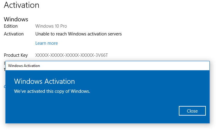 MSFT acknowledges some Win10 Pro licenses being mistakenly deactivated-1803-now-activated.png