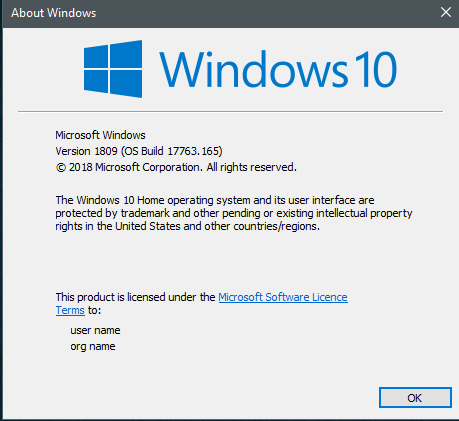 KB4469342 Windows 10 Insider RP v1809 Build 17763.165 - Nov. 16-165.png
