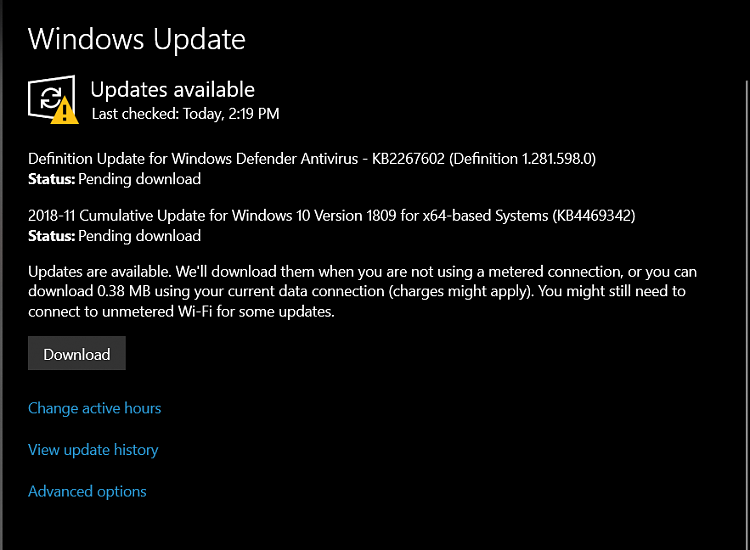 Current Status of Windows 10 October 2018 Update version 1809-image.png