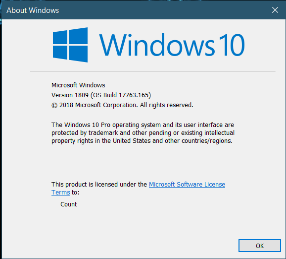 Current Status Of Windows 10 October 2018 Update Version 1809