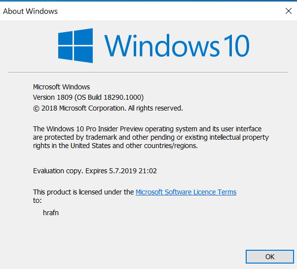 New Windows 10 Insider Preview Fast + Skip Build 18290 (19H1) -Nov. 28-einver.png