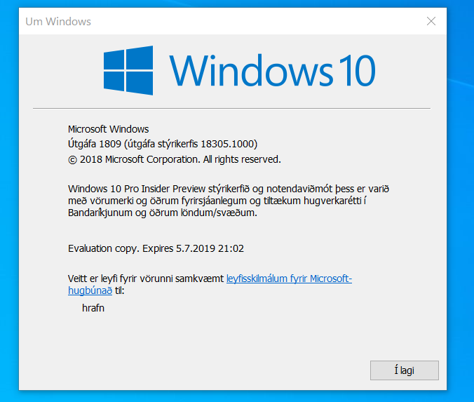 New Windows 10 Insider Preview Fast Build 18305.1003 (19H1) - Dec. 20-winver.png