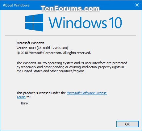 Cumulative Update KB4476976 Windows 10 v1809 RP Build 17763.288 Jan.10-17763.288.jpg