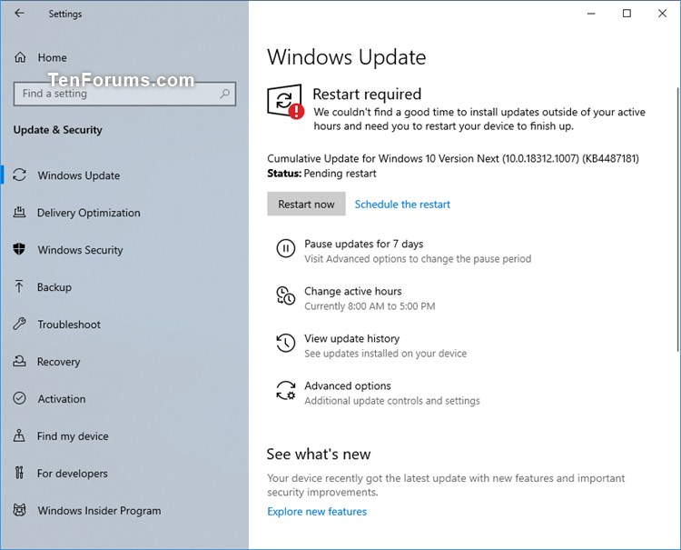 KB4487181 Windows 10 Insider Preview Fast Build 18312.1007 - Jan. 15-kb4487181.jpg