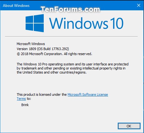 Cumulative Update KB4476976 Windows 10 v1809 RP Build 17763.292 Jan.18-17763.292.jpg