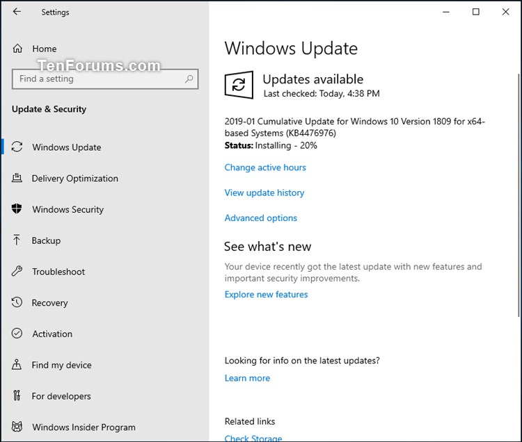 Cumulative Update KB4476976 Windows 10 v1809 Build 17763.292 - Jan. 22-kb4476976.jpg
