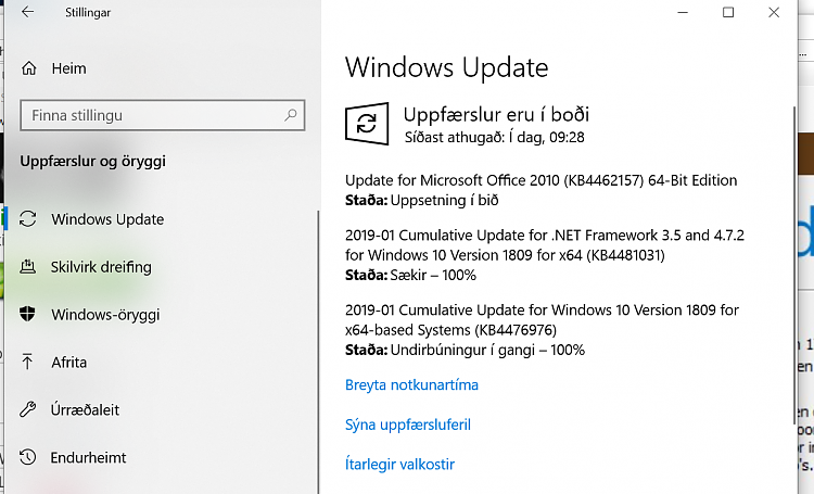 Cumulative Update KB4476976 Windows 10 v1809 Build 17763.292 - Jan. 22-wup.png