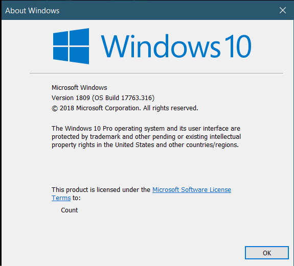 Cumulative Update KB4487044 Windows 10 v1809 Build 17763.316 - Feb. 12-image.png