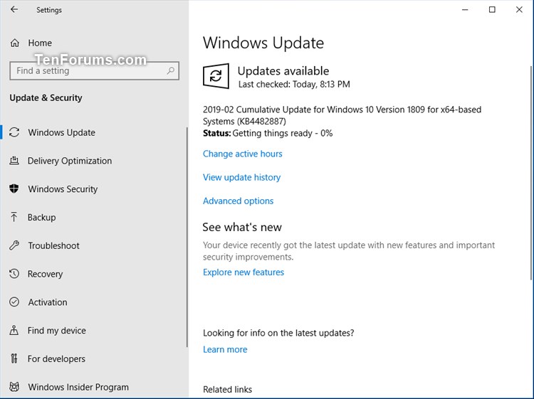 Cumulative Update KB4482887 Windows 10 RP Build 17763.346 - Feb. 20-kb4482887.jpg