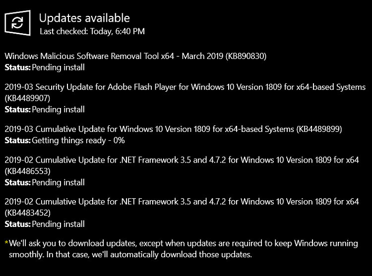 Cumulative Update KB4489899 Windows 10 v1809 Build 17763.379 - Mar. 12-image.png