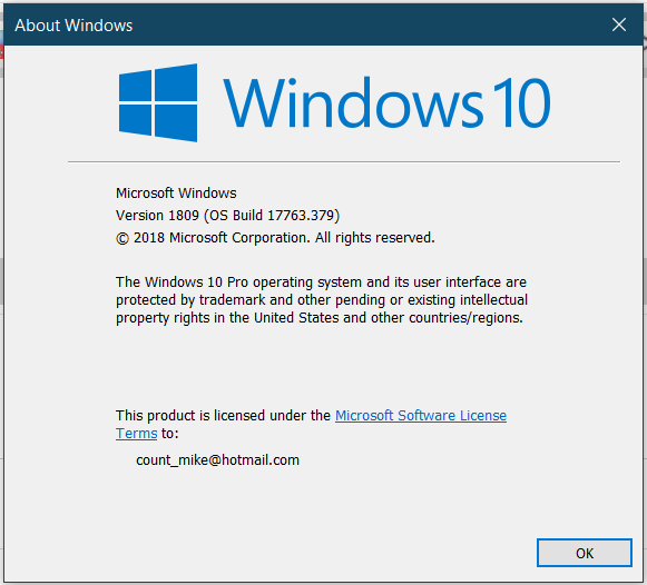 Cumulative Update Kb4489899 Windows 10 V1809 Build 17763 379 Mar
