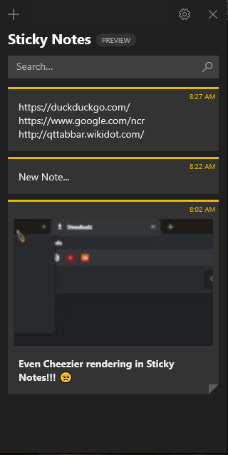 Sticky Notes 3.6 is available to Windows 10 Skip Ahead Build 18855+-000306.png